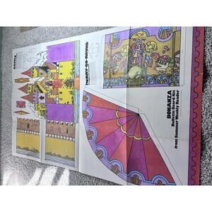 Vintage 1972 Bonanza Bulletin Board Kit - Castle and Merry-Go-Round